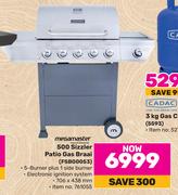 Megamaster 500 Sizzler Patio Gas Braai FSBG0053