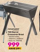 Megamaster 700 Barrel Crossover Braai