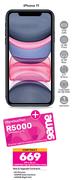 Apple iPhone 11 Smartphone-On 1.2GB Red Top Up Core More Data