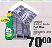 Centplast Dish Rack Combo Plus Free Maq Dishwashing Liquid-400ml