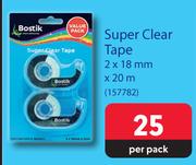 Bostik Super Clear Tape-2 x 18mm x 20m Per Pack
