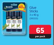 Bostik Glue Sticks-3 x 40g Per Pack
