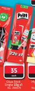 Pritt Glue Stick Single-22g x 1 Each