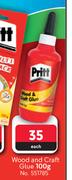 Pritt Wood & Craft Glue-100g Each