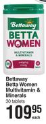 Bettaway Betta Women Multivitamin & Minerals-30'Tablets Each