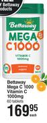 Bettaway Mega C 1000 Vitamin C 1000mg-60 Tablets Each