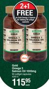 Dis-Chem Gold Omega 3 Salmon Oil 1000mg-90 Softgel Capsules Each