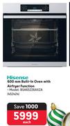 Hisense 600mm Built In Oven With Air Fryer Function BSA65226AXZA
