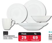 Basic White Rim Dinnerware (Side Plate)