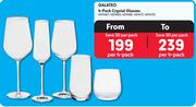 Galateo 4 Pack Crystal Glasses-Per 4 Pack