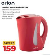 Orion Corded Kettle Red ORK01R
