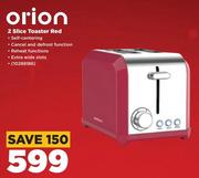 Orion 2 Slice Toaster Red