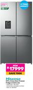 Hisense 579L Cross Door Freezer Fridge H750FS-WD