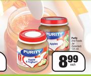 Purity 2nd Foods Jar (Selected)-125ml Each