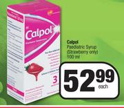 Calpol Paediatric Syrup Strawberry Only-100ml Each