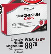Lifestyle Health Magnesium 30 Capsules