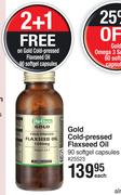 Dis-Chem Cold Pressed Flaxseed Oil 90 Softgel Capsules-Each