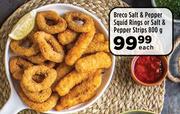 Breco Salt & Pepper Squid Rings Or Salt & Pepper Strips-800g Each