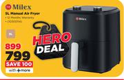 Milex 5L Manual Air Fryer