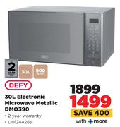 Defy 30L Electronic Microwave Metallic DMO390