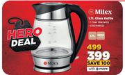 Milex 1.7L Glass Kettle