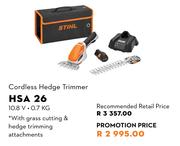 STIHL Cordless Hedge Trimmer HSA 26