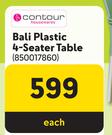 Contour Bali Plastic 4-Seater Table 850017860-Each