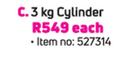 Cadac 3Kg Cylinder-Each