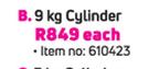 Cadac 9Kg Cylinder-Each