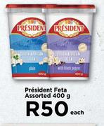 President Feta Assorted-400g Each