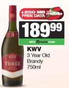 KWV 3 Year Old Brandy-750ml