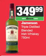 Jameson Triple Distilled Blended Irish Whisky-750ml