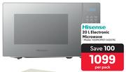 Hisense 20L Electronic Microwave H20MOMS11