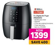 Milex 5L Digital Air Fryer MDA005