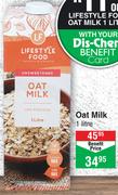 Lifestyle Food Oat Milk- 1Ltr