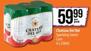 Chateau Del Rei Sparkling Sweet Cans-6 x 250ml Per Pack