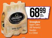 Strongbow Apple Ciders (All Variants) Handies-6 x 330ml Per Pack