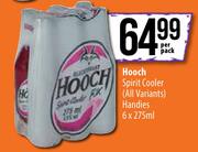 Hooch Spirit Cooler (All Variants) Handies-6 x 275ml Per Pack