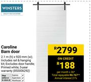 Winsters Caroline Barn Door 2.1m (h) x 920mm (w)