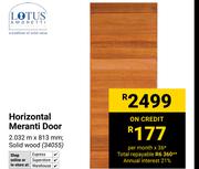 Lotus Amoretti Horizontal Meranti Door 2032m x 813mm