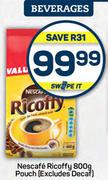 Nescafe Ricoffy Pouch (Excluding Decaf)-800g