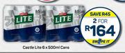 Castle Lite Cans-For 2 x 6 x 500ml