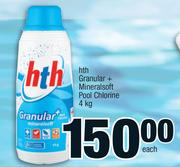 HTH Granular+ Mineralsoft Pool Chlorine-4Kg Each