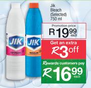 Jik Bleach (Selected)-750ml Each