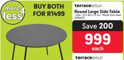 Terrace Leisure Round Large Side Table (72x60x72cm)