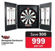 Renegade Dartboard Cabinet Set