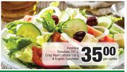 Freshline Tomatoes 750g, Crisp Heart Lettuce 150g & English Cucumber-Per Combo
