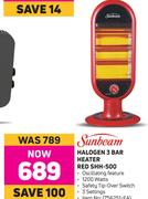 Sunbeam Halogen 3 Bar Heater RED SHH-500