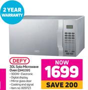 Defy 30L Solo Microwave Oven DMO391