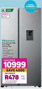 Hisense 514L Side By Side Inox Fridge H670SIA-WD